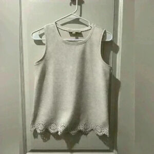 Ivory Ann Taylor LOFT blouse size small